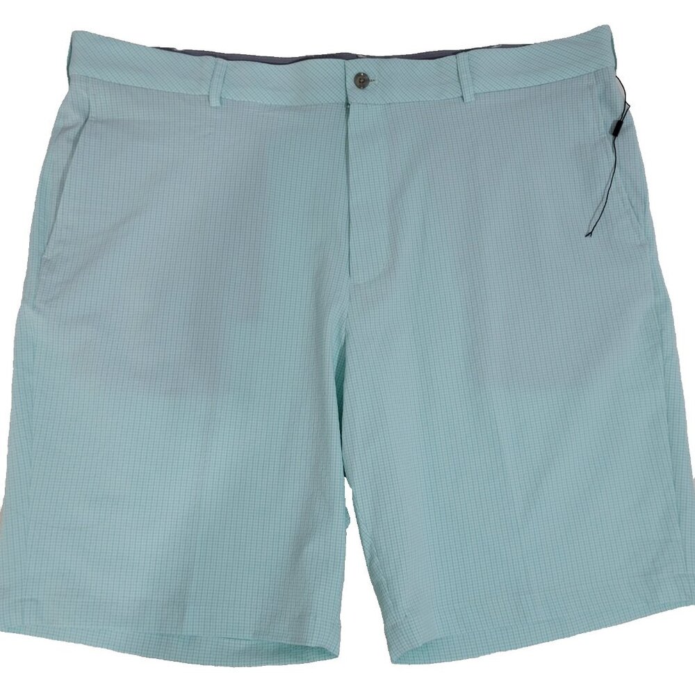 Walter Hagen Shorts Men Size 42 Seersucker Golf Gripper Stretch Waistband Green